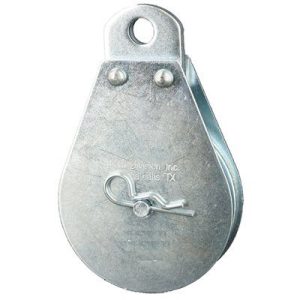 Fixed Eye Wire Rope Block Single 1/4"