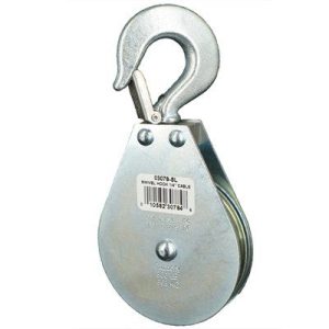 Swivel Hook Wire Rope Block Single 1/4"
