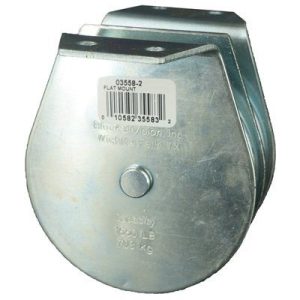 Flat Mount Wire Rope Block Double 5/16"