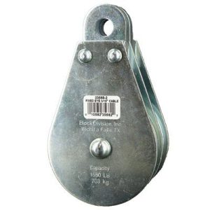Fixed Eye Wire Rope Block Double 5/16"