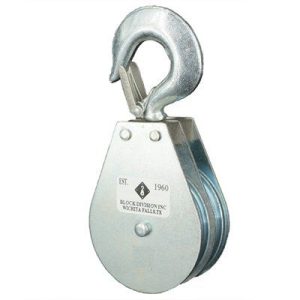 Swivel Hook Wire Rope Block Double 5/16"
