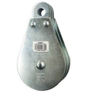 Fixed Eye Wire Rope Block Double 3/8"