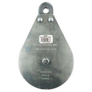 Fixed Eye Wire Rope Block Single 3/8"