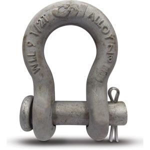 CM Alloy Round Pin Anchor Shackle 1/2" - Hot Dip Galvanized