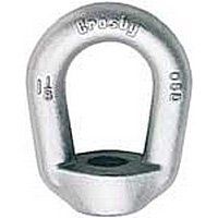Crosby® G-400 #10 Hot Dip Galvanized Eye Nut with 1-1/2"-6 Tap (1-1/4" Bail Stock)
