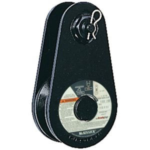 Crosby McKissick 8 Ton #404 Light Champion Snatch Block (10" Sheave, 5/8" - 3/4" Wire Rope)
