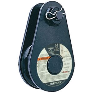 Crosby McKissick 20 Ton #407 Super Champion Snatch Block (8" Sheave, 1"-1-1/8" Wire Rope)