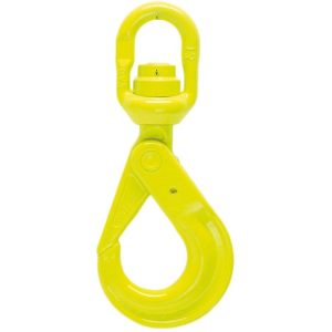 GrabiQ 5/16" BKLK-7/8-10 Grade 100 Swivel Self-Locking Safety Hook with Bearing  (5700 lbs WLL)