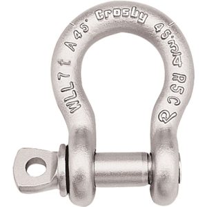 Crosby G-209A Alloy Screw Pin Anchor Shackle 1/2" - Hot Dip Galvanized