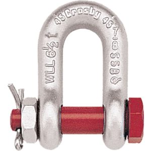 Crosby G-2150 Bolt Type Chain Shackle 3/8" - Hot Dip Galvanized