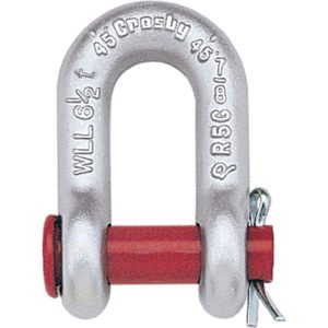 Crosby G-215 Round Pin Chain Shackle 7/8" - Hot Dip Galvanized