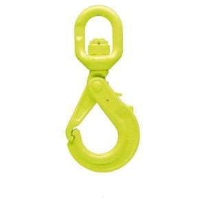 GrabiQ 3/8" LBK-10-10 Grade 100 Swivel Self-Locking Safety Hook (8800 lbs WLL)
