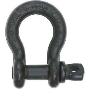 Crosby S-209T Black Theatrical Screw Pin Anchor 1/2" - Painted