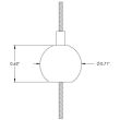 Griplock Spherical Gripper for 3/64" - 1/16" Cable