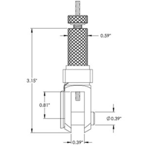 Griplock Fork Gripper for 3/32" & 1/8" Cable