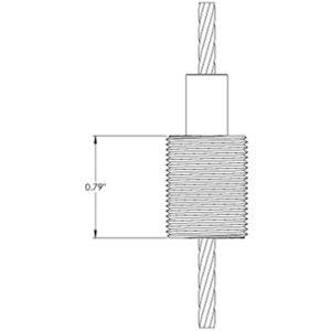Griplock Threaded Body Gripper for 3/32" & 1/8" Cable
