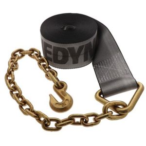 Kinedyne 4" x 30' Rhino MAX Winch Strap with Chain Anchor (6670 lb WLL)