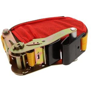 Kinedyne 2" x 30' Wide Handle Ratchet Strap with Flat Hooks & StrapPak (3335 lb WLL)