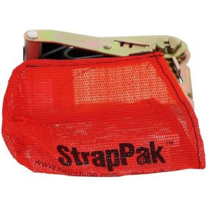 Kinedyne Fixed End with Ratchet & Installed StrapPak - For 2" Ratchet Straps