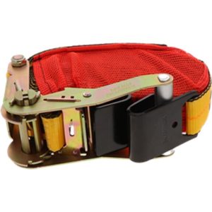Kinedyne 2" x 27' Long Wide Handle Ratchet Strap with Flat Hooks & StrapPak (3335 lb WLL)