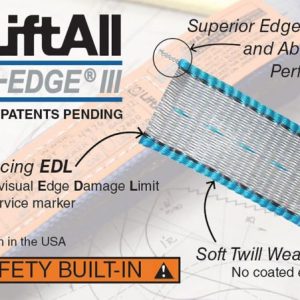 Lift-All Tuff-Edge® III 4 ply 1" x 30' Polyester Web Sling (Flat Eyes)