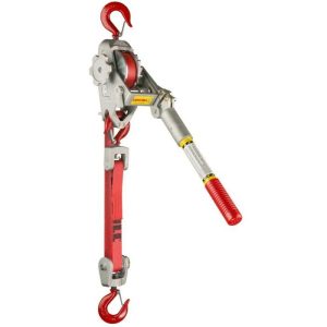 Lug-All Web Strap Hoist 1-1/2 Ton - Standard Latching Hooks