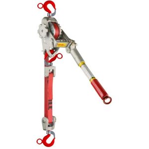 Lug-All Web Strap Hoist 1-1/2 Ton - Hot Stick Rings & Gate Hooks