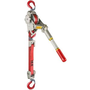 Lug-All Web Strap Hoist 1-1/2 Ton - Gate Hooks