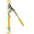 Lug-All Web Strap Hoist 1-1/2 Ton Convertible - Hot Stick Rings & Hot Stick Hook Latches - 20" Handle