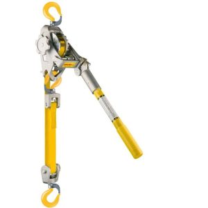 Lug-All Web Strap Hoist 1-1/2 Ton Convertible - Gate Hooks - 20" Handle
