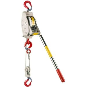 Lug-All Cable Hoist 1-1/2 Ton 15' Lift - Rapid Lowering - Gate Hook