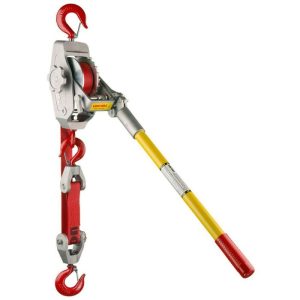 Lug-All Web Strap Hoist 1-1/2 Ton - Standard Latching Hooks