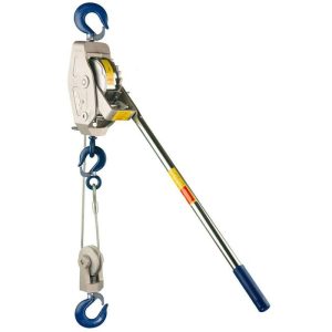 Lug-All Cable Hoist 2 Ton 10' Lift - Rapid Lowering - Gate Hook