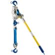 Lug-All Web Strap Hoist 2 Ton Convertible - Hot Stick Rings & Standard Latching Hooks
