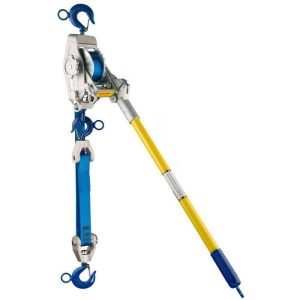 Lug-All Web Strap Hoist 2 Ton - Hot Stick Rings & Standard Latching Hooks