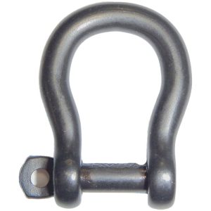 Wichard Self-Locking Bow Shackle Stainless Steel (T316) 1/4" - Black