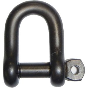 Wichard Captive Pin D Shackle Stainless Steel (T316) 5/16" - Black
