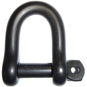 Wichard Captive Pin D Shackle Stainless Steel (T316) 15/32" - Black