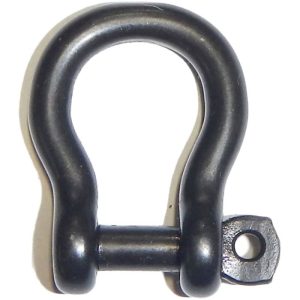 Wichard Captive Pin Bow Shackle Stainless Steel (T316) 5/32" - Black