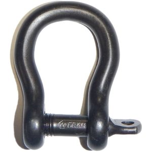 Wichard Captive Pin Bow Shackle Stainless Steel (T316) 1/4" - Black