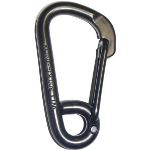 Wichard Asymmetric Carbine Hook 5/16" - Black