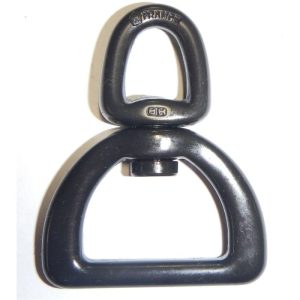 Wichard HR Stainless Webbing Swivel 1-9/16" - Black