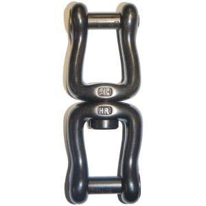 Wichard HR Stainless Eye & Eye Swivel with Allen Head Pin 3/8" - Black