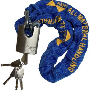 AMH SCLK6 LockAid Security Chain with Padlock 3/8" x 6'