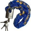 AMH SCLK3 LockAid Security Chain with Padlock 3/8" x 3'