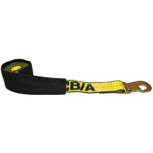 Flat Snap Hook Strap with Protective Sleeve 2" x 8'