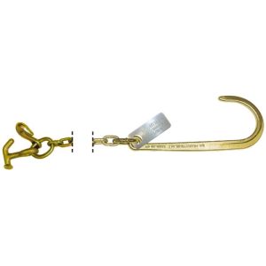 Grade 70 Grab/Hammerhead T-J Combo Hooks & 15" J Hook Chain 5/16" x 6'