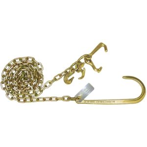 Grade 70 Grab/Mini J/R/T Hooks & 15" J Hook Chain 5/16" x 8'