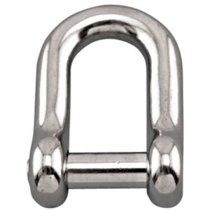 Suncor No-Snag Screw Pin D Shackle Stainless Steel (T316) 7/8" - Plain