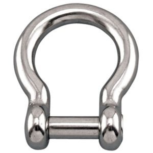 Suncor No-Snag Screw Pin Bow Shackle Stainless Steel (T316) 5/16" - Plain